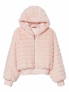 HTF Victoria’s Secret faux fur bubble jacket
